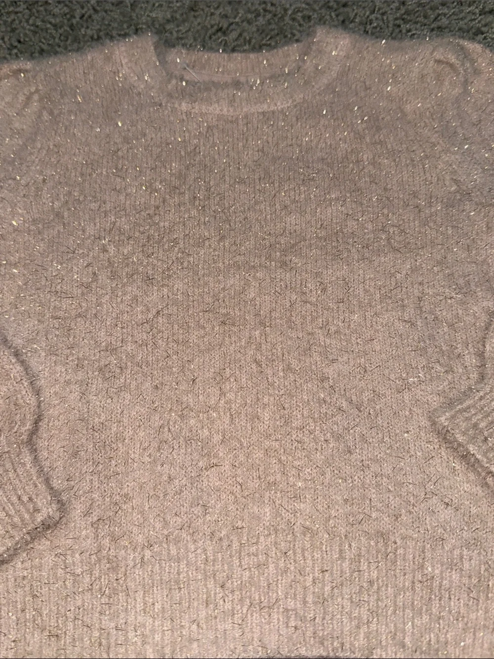 GAP Sparkle Crewneck Sweater in Light Beige NEW (S 6-7)
